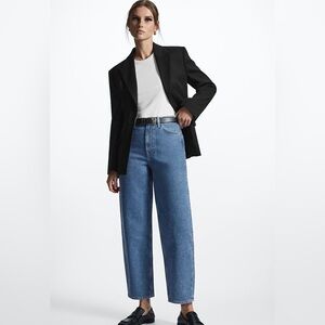 COS Straight Leg extra high rise ankle jeans